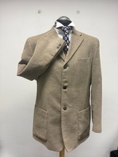 AUSTIN REED BLAZER BEIGE COTTON BLEND LARGE /42R EC 0167 