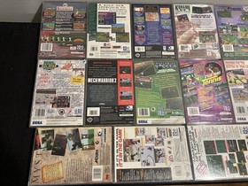 Sega Saturn Console Lot Of 16 Games In Cases, Controller & Hookups Tested Works!