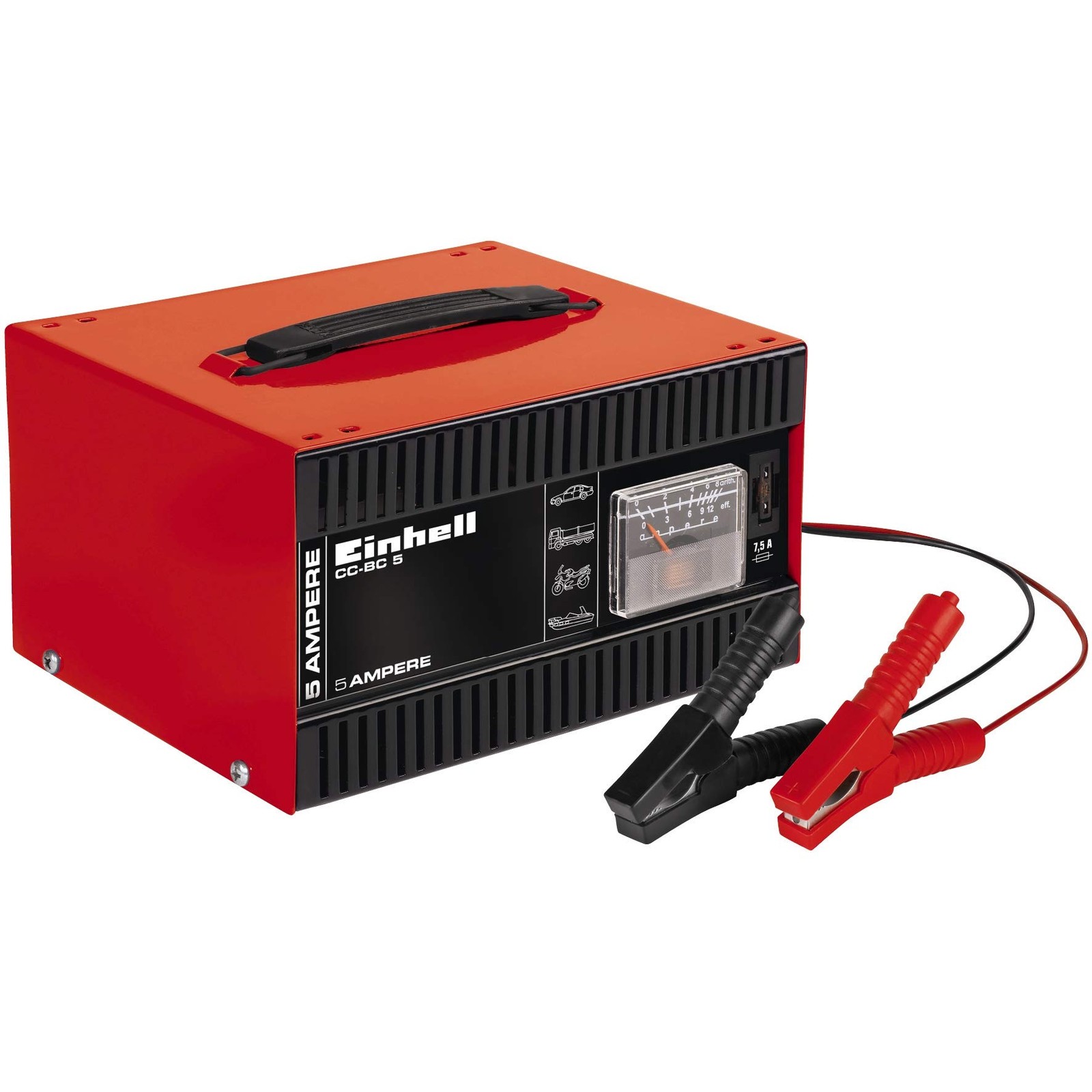 Chargeur de batterie CC-BC 5 pour dépanner une batterie déchargée 12V