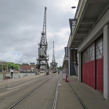 Photo 6x4 Bristol: dockside cranes and M Shed Bedminster M Shed is a form c2017