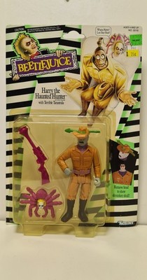 VINTAGE 1989 Kenner BEETLEJUICE Actionfigur HARRY THE HAUNTED HUNTER MOC RAR