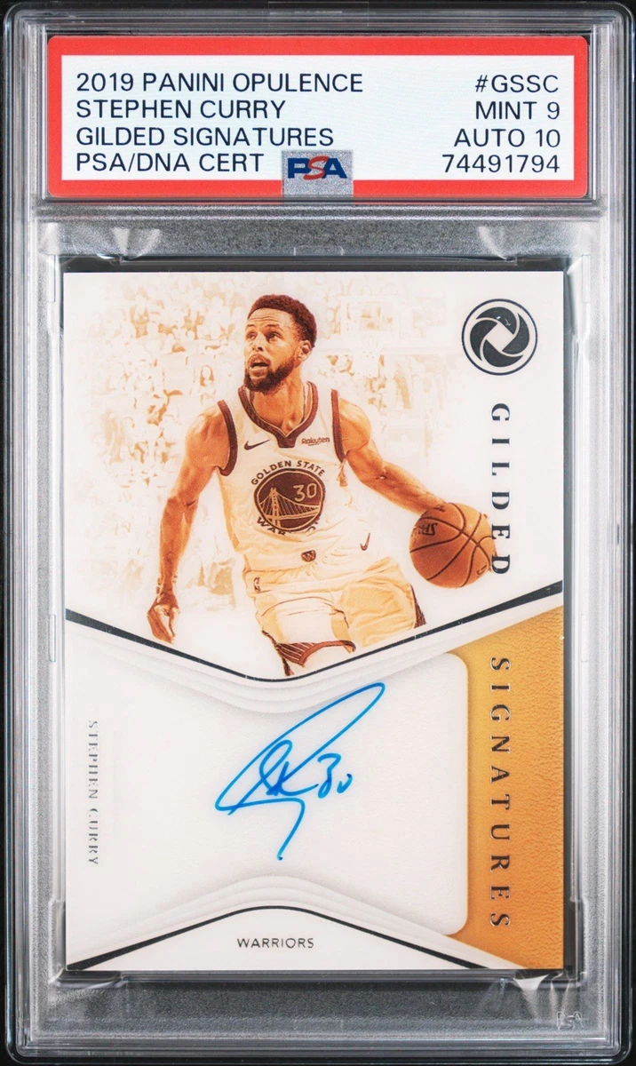 Stephen Curry 9 Graded Basketball Autographed Sports Trading Cards