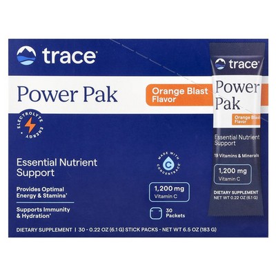 Power Pak, Orange Blast, 30 Stick Packets, 0.22 oz (6.1 g) Each