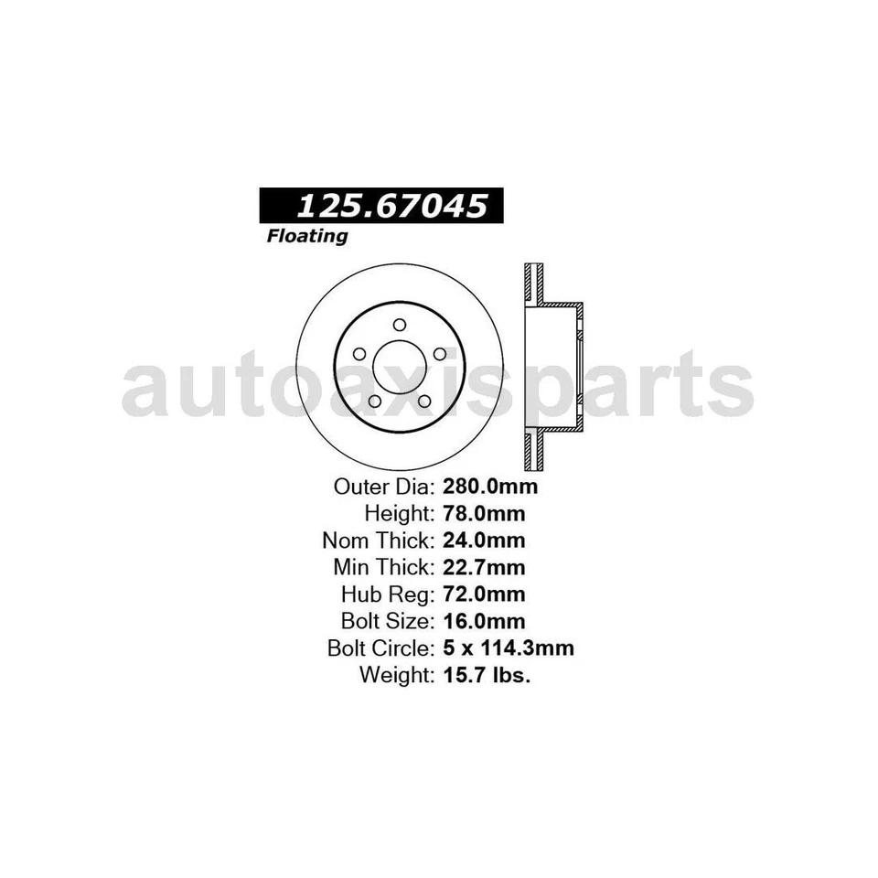 Juego de 3 pastillas de freno de disco delanteras centradas rotor de freno de disco para Jeep TJ 1999-2006 Foto 2 de 4