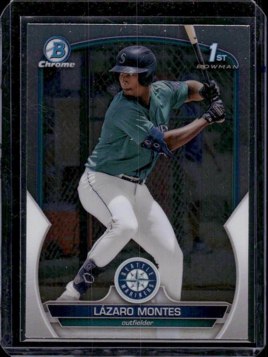 2023 Bowman #BCP-58 Lazaro Montes 1st Chrome Seattle Mariners