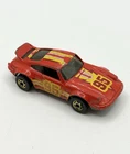 Hot Wheels Porsche P-911 Red Hot Ones Stamper Set 1974 Diecast Malaysia Vintage