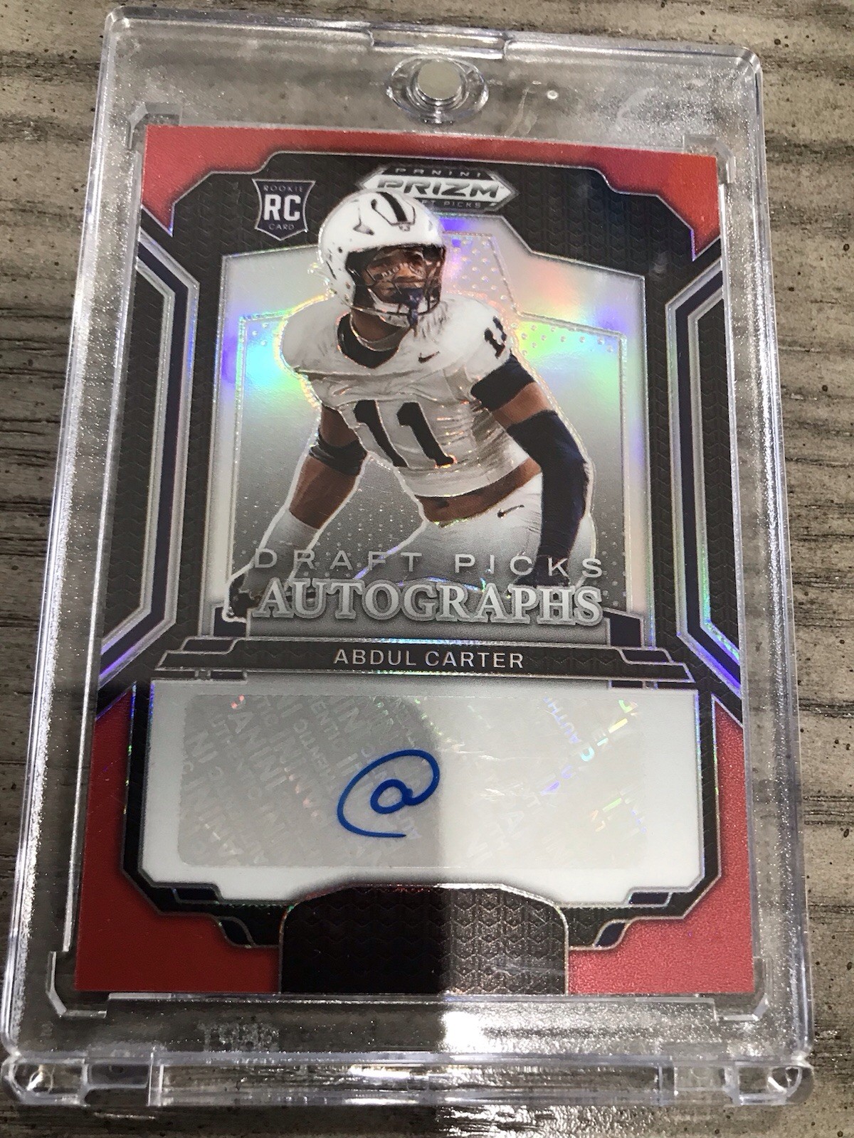 Abdul Carter Prizm Draft Picks Auto RC /100 2025 Penn State DPA‑ACR