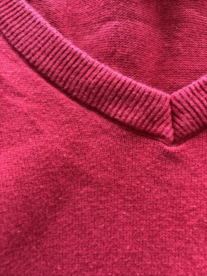 Mens Chaps Red Sweater Vest Size XXL - Image 3 of 4