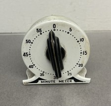 Vintage Roberts Shaw Minute Timer Metal Kitch...