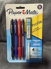 PAPERMATE PROFILE 4 PACK 2 MECHANICAL PENCILS COMFORT GRIP PAPER MATE