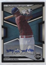 2023 Panini Elite Extra Edition Signatures Braylin Morel #103 Auto 00ht