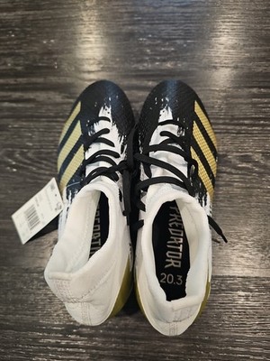 Mens Adidas Predator Mutator 20.3 FG 7.5 Cleats Black White Gold
