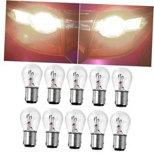 10pcs 1157 Car Light Bulb Double Tail High And Low Brake Light Bulb White