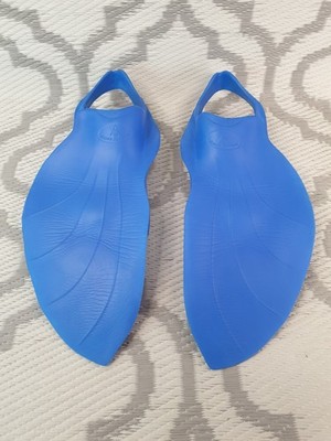 Aqua Sphere Alpha Fins Swim Fitness Training EVA Foam Blue Phelps Gr. M UK7,5-9,5