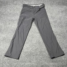 Orvis Pants Mens 34x32 Gray Stretch Nylon Hiking Outdoor Water Repellent Tech