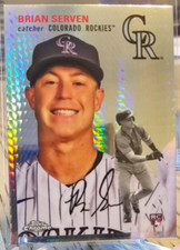 2023 Topps Chrome Platinum Prism Refractor Brian Serven RC #16 Rockies