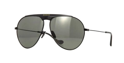 Gucci GG0908S 004 Aviator Sunglasses (Grey/Black Lens) s-l1200.jpg main image 2