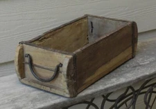 NEW with Antique Look BRICK MOLD WOOD BOX  Primitive Style Re-Purposed Wood