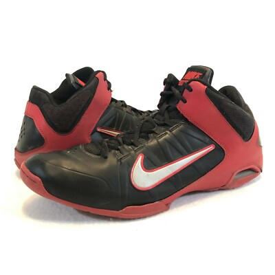 Nike Air Visi Pro Basketball Athletic Shoes Black Red 599556-003 Men's  Size 13