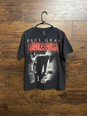 Paul Gray Rip T-shirt - Slipknot Memorial Tee - M | eBay