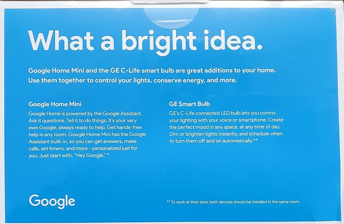 Mini Google Home Turns On All Lights Google Home Mini Smart Light