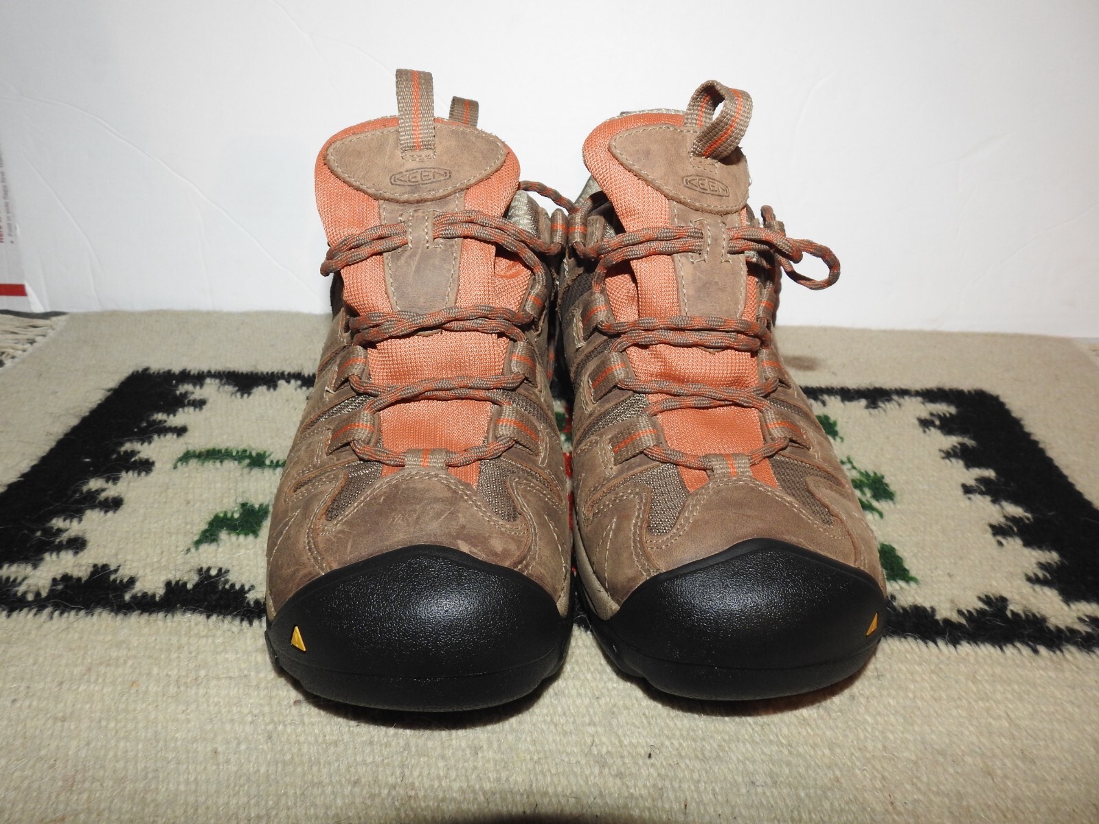 Scarpe da trekking KEEN da uomo marroni in pelle tessile impermeabili taglia 8 stringate ottime