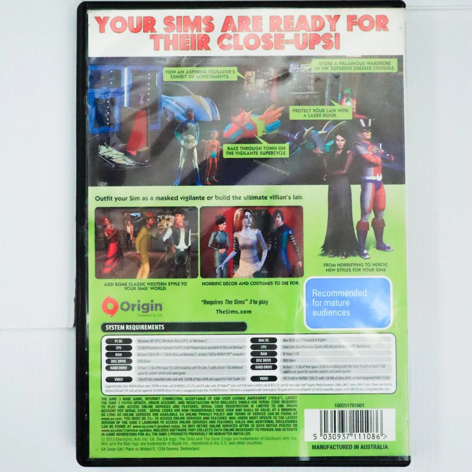 The Sims 3: Movie Stuff (WINDOWS / MAC OS PC Game DVD, 2013) Life Simulation - Image 2 of 4