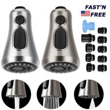 Kitchen Faucet Spray Head 3-Mode Pull Down Out Nozzle Sprayer Replacement Parts
