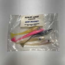 Vintage Hurley Lures MINI MAGNET Lures 5 Assorted Swimbaits