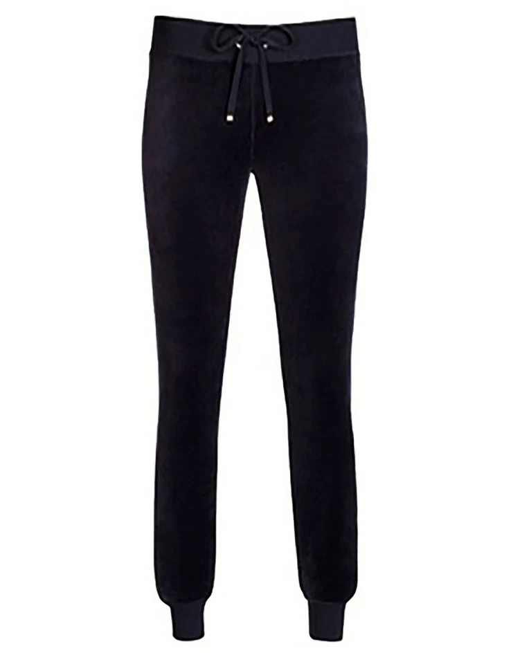 NEU JUICY COUTURE Damen Schwarz Rosa Velour Training Hose S M L XL $138 - Bild 3 von 4