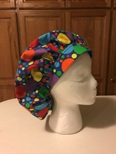 Scrub or Chef Hat  Mulitple Color Multiple Size Dots