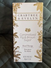 CRABTREE  EVELYN CARAMELIZED FIG  BROWN SUGAR HAND THERAPY 3.5 OZ - RARE