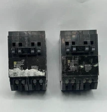 OPEN BOX Square D HOMT2020220 Quad Two Pole 20 Amp Plug In CIRCUIT Breaker