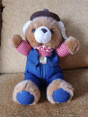 Cowboy Teddy Bear Dan Dee Plush Loveable Huggable Friends Precious Western