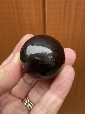 Silber Obsidian Kugel Meditation, Heilung natürlicher Kristall