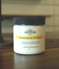 Frankincense and Myrrh Moisturizing Hand  Body lotion 4 oz size.