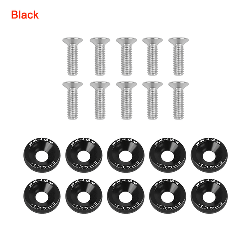 10 x M6 6mm Body Fairing Bolts Fastener Clips Screw Set Universal Fit Scooter - Picture 7 of 16