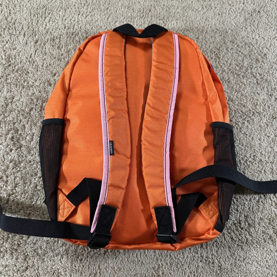 Mochila Vessel Adulto Naranja Lona Impermeable Bolsillos Senderismo Aire Libre Foto 2 de 4