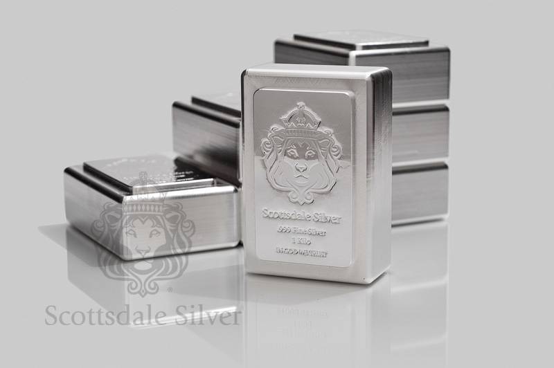 1 KILO Scottsdale STACKER® Silver Bar .999 Silver Bullion #A131 | eBay