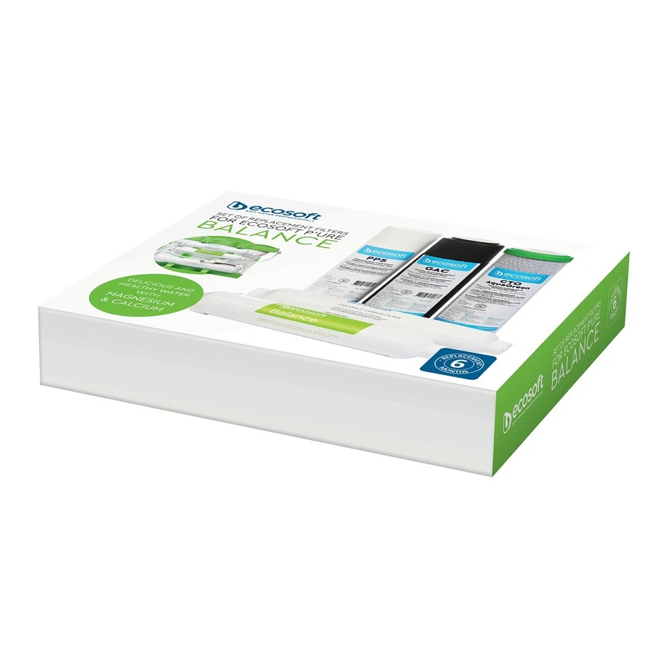 CONJUNTO DE FILTROS DE SUBSTITUIÇÃO ECOSOFT P'URE Balance 6 meses - Imagem 3 de 3
