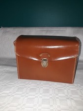 Vintage Brown Faux Leather Camera Case Unbranded.
