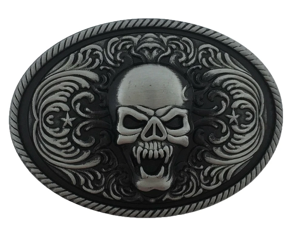 Nuevo Hombres Mujeres Halloween Fiesta Disfraz Calavera Pirata Esqueleto Xbones Cinturón Hebillas Foto 2 de 4