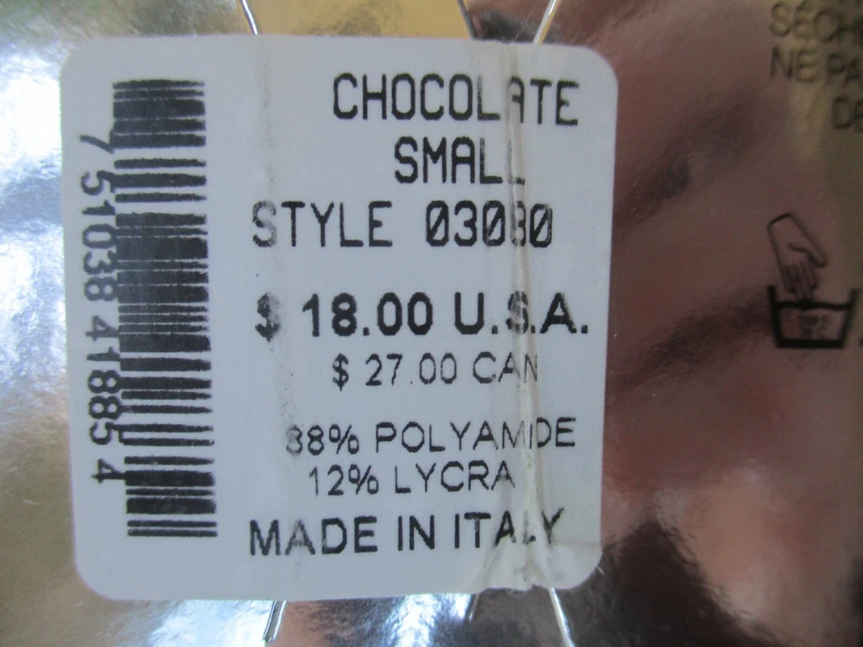 ELLEN TRACY LEGWARE MARRÓN CHOCOLATE TEXTURIZADO APRETADO - TALLA PEQUEÑA - NUEVO Foto 4 de 4