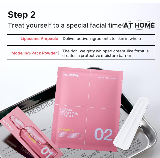 Mediheal Derma Modeling Pack Teatree – Kühlende Gelee-Maske Für Zuhause, Hydratisierend, Erfrischend, DIY Spa