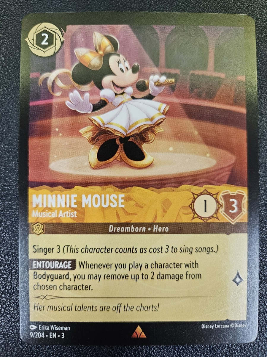 lorcana into the inklands chase cards Ravensburger Disney TCG: Assorted Single Booster Pack (12 Cards) | Collectible | Ideal Gift for Disney Fans These locations add a whole new dimension of gameplay and a fresh new spin to every deck Minnie Mouse - 9/204 -