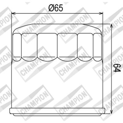 CHAMPION ÖLFILTER COF104 KAWASAKI 1200 ZX12R Ninja 2004-2005