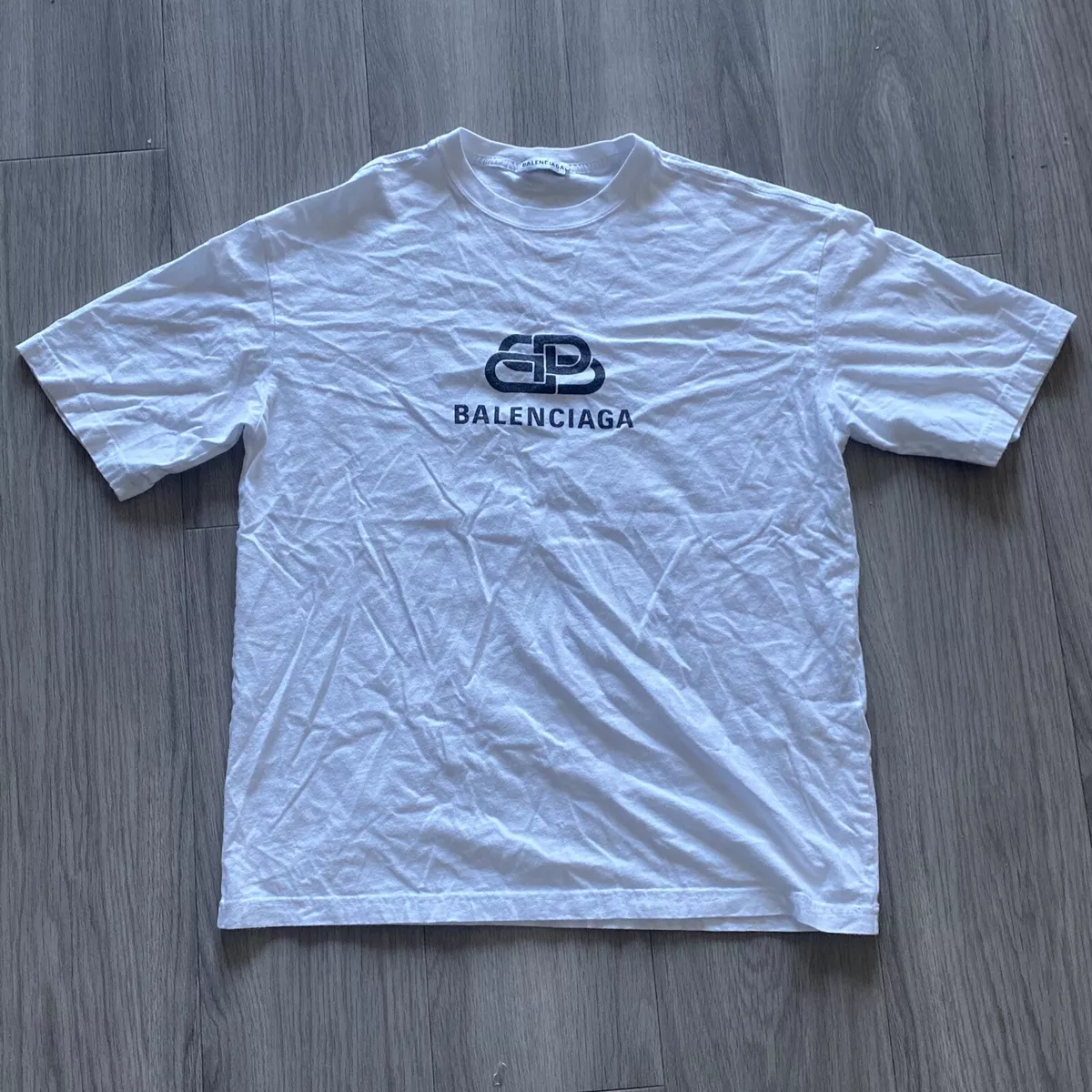 Balenciaga White Logo T-Shirt