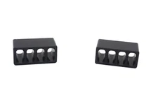 Hood Bumps - BILLET (Royal Hooks) BLACK fits Jeep Wrangler JK - JKU and TJ