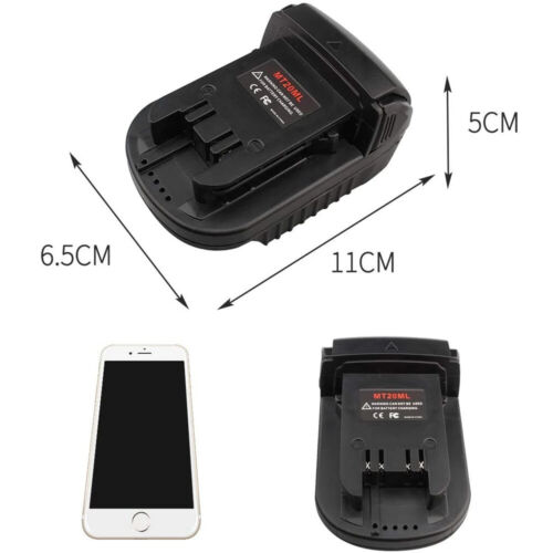 MT20ML Adapter for Makita 18V Li-ion Battery BL1860 Convert to for M18 AU - Foto 1 di 5