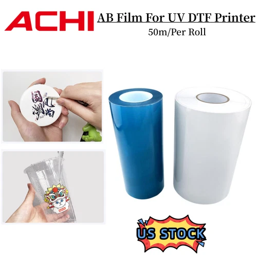 50m/100m*30CM AB Film PaperTransfer Sticker For UV DTF Printer US